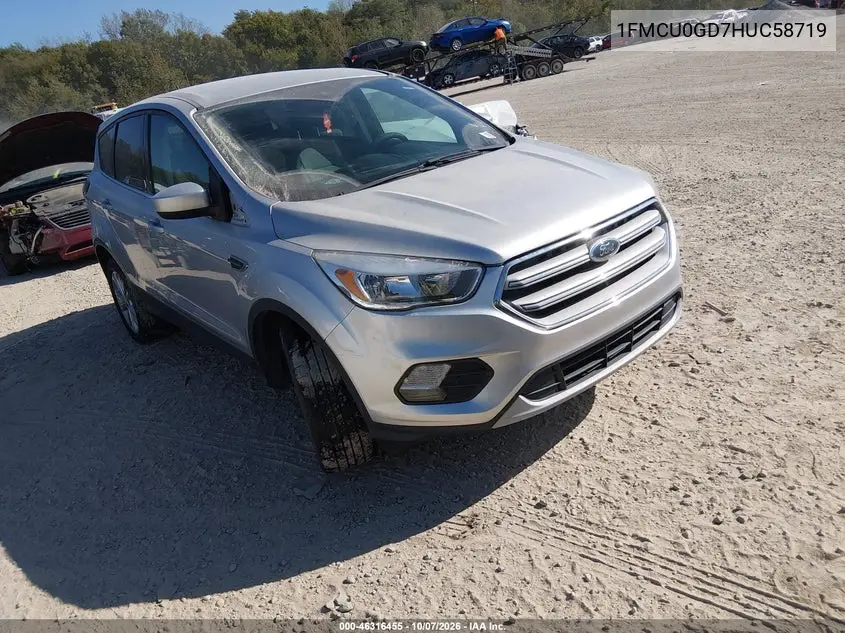 FORD ESCAPE 2017, VIN 1FMCU0GD7HUC58719