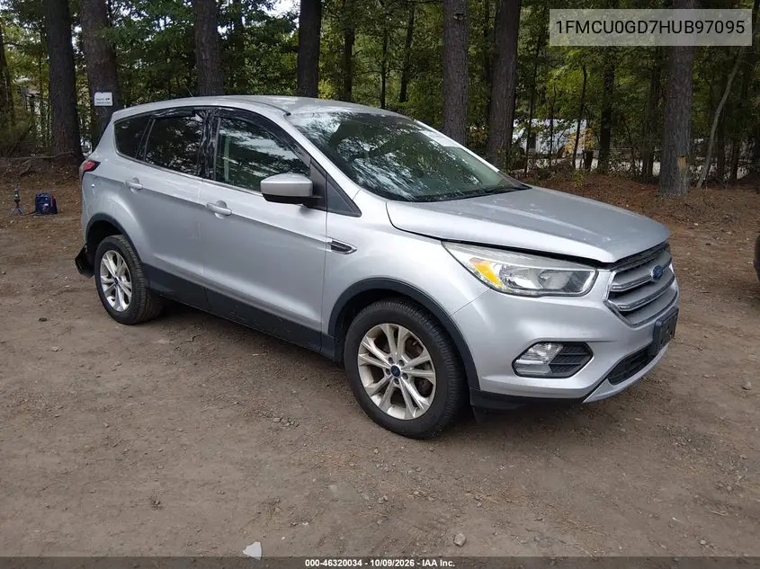 FORD ESCAPE 2017, VIN 1FMCU0GD7HUB97095