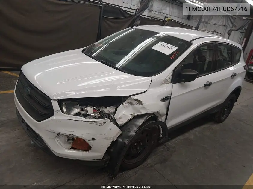 2017 FORD ESCAPE VIN 1FMCU0F74HUD67716 — фото 2