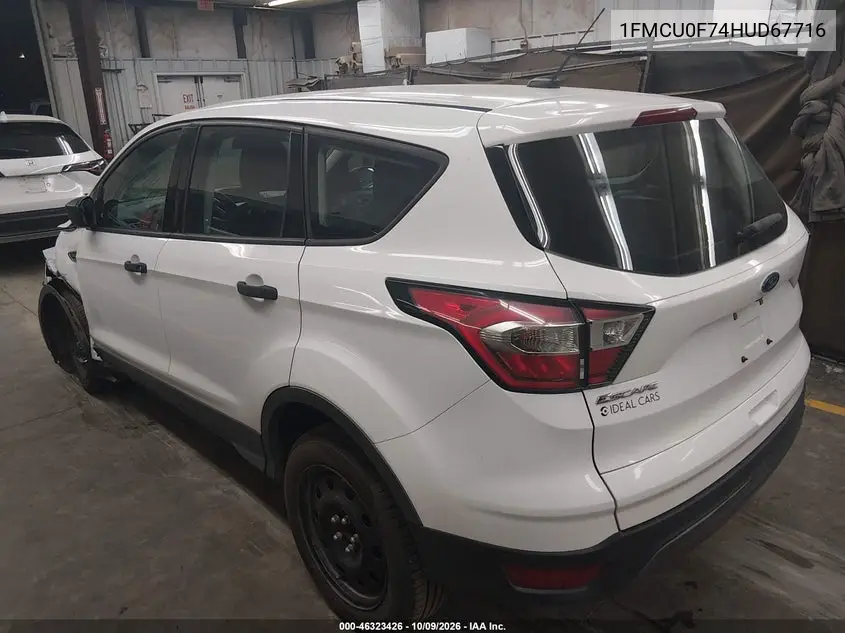 2017 FORD ESCAPE VIN 1FMCU0F74HUD67716 — фото 3