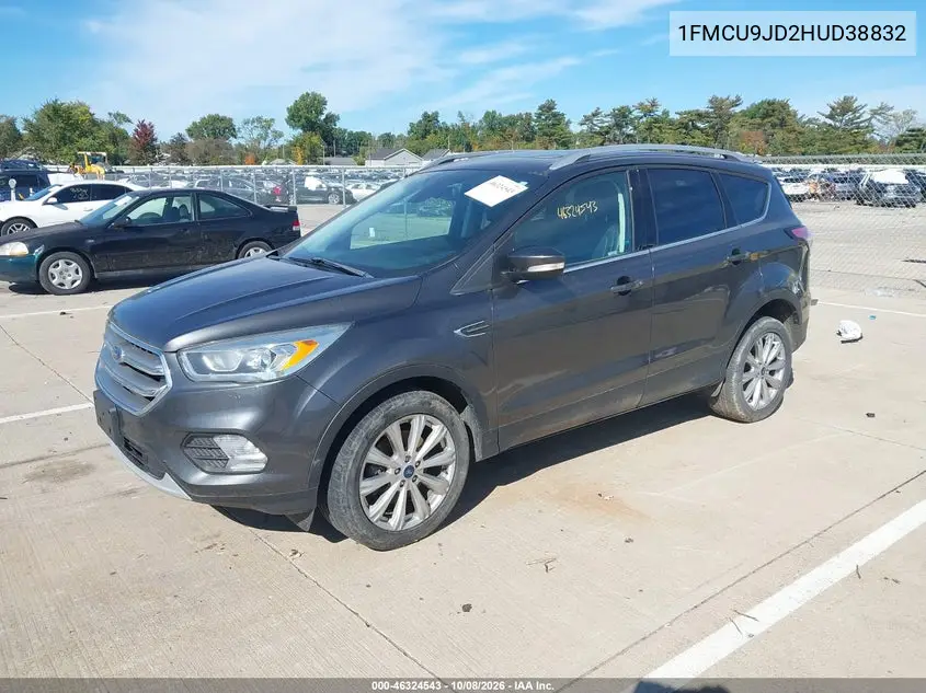 2017 FORD ESCAPE VIN 1FMCU9JD2HUD38832 — фото 2