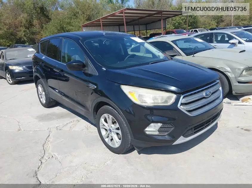 FORD ESCAPE 2017, VIN 1FMCU0GD9HUE05736