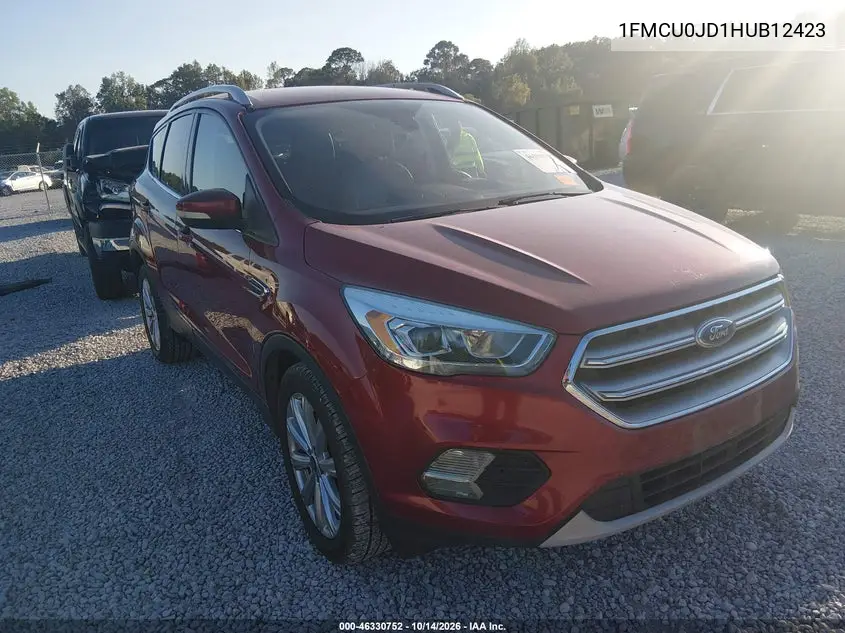 FORD ESCAPE 2017, VIN 1FMCU0JD1HUB12423