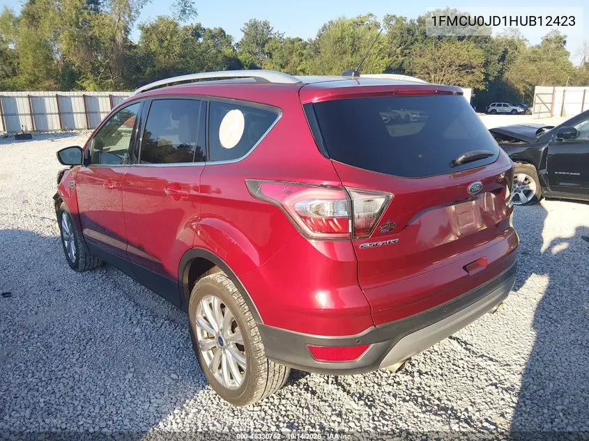2017 FORD ESCAPE VIN 1FMCU0JD1HUB12423 — фото 3
