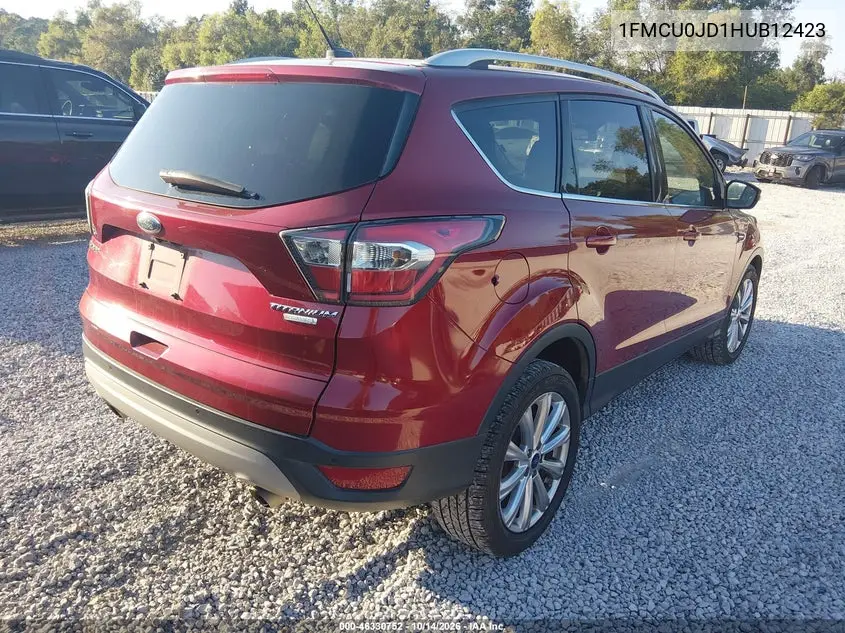 2017 FORD ESCAPE VIN 1FMCU0JD1HUB12423 — фото 4