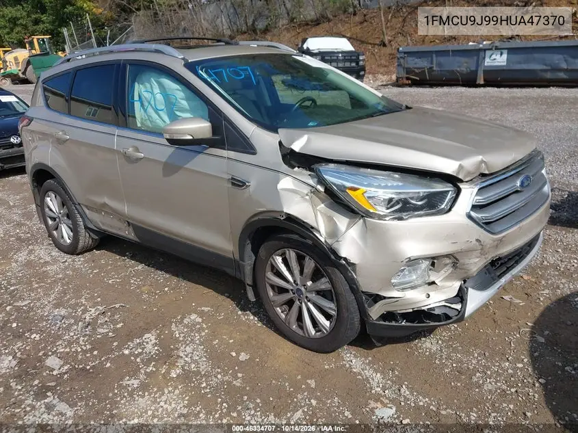 FORD ESCAPE 2017, VIN 1FMCU9J99HUA47370