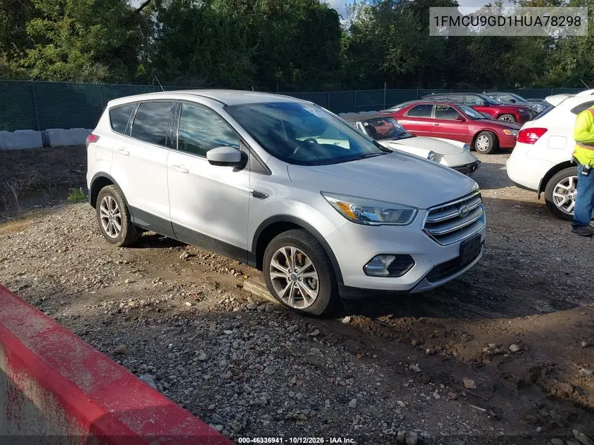 FORD ESCAPE 2017, VIN 1FMCU9GD1HUA78298