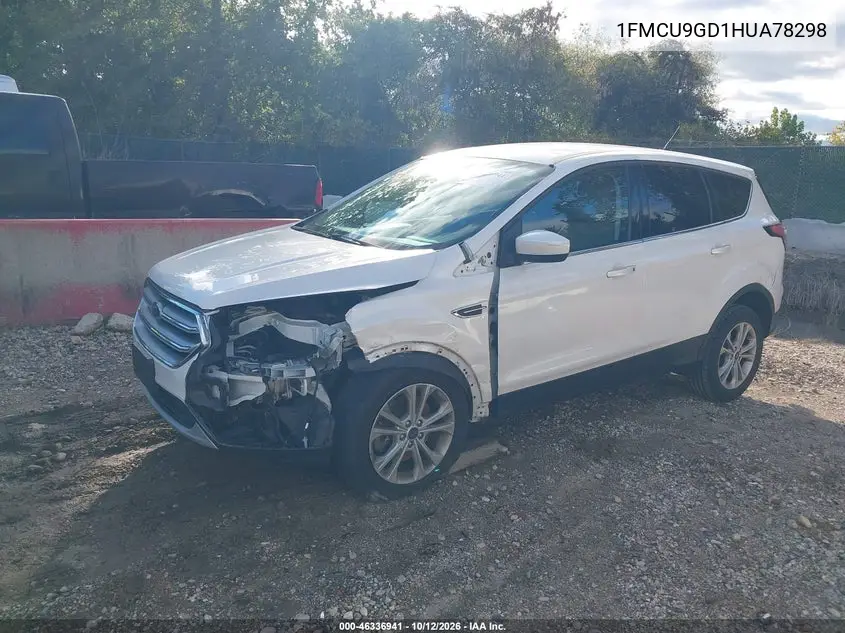 2017 FORD ESCAPE VIN 1FMCU9GD1HUA78298 — фото 2