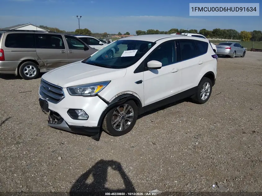 2017 FORD ESCAPE VIN 1FMCU0GD6HUD91634 — фото 2