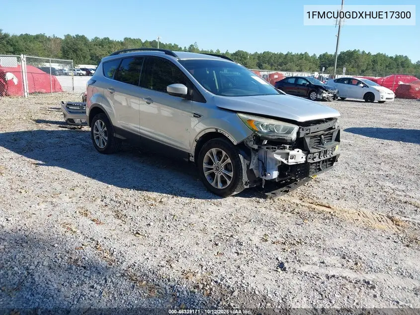 FORD ESCAPE 2017, VIN 1FMCU0GDXHUE17300