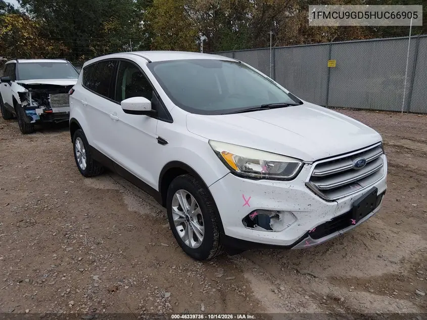 FORD ESCAPE 2017, VIN 1FMCU9GD5HUC66905