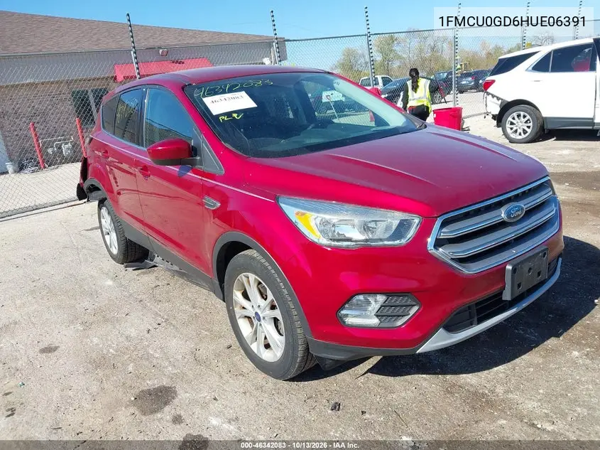 FORD ESCAPE 2017, VIN 1FMCU0GD6HUE06391