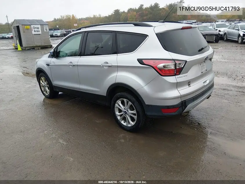 2017 FORD ESCAPE VIN 1FMCU9GD5HUC41793 — фото 3