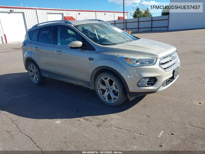 FORD ESCAPE 2017, VIN 1FMCU0JD5HUE57437