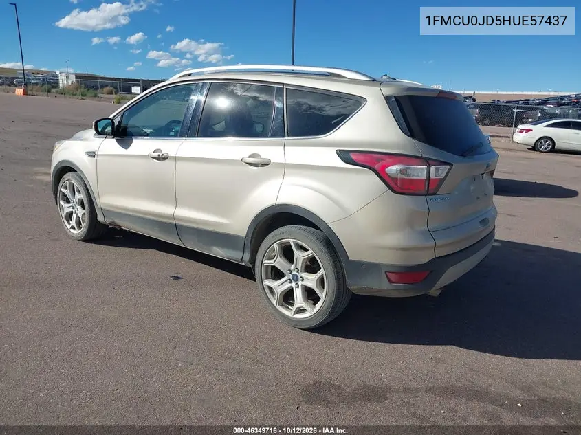 2017 FORD ESCAPE VIN 1FMCU0JD5HUE57437 — фото 3