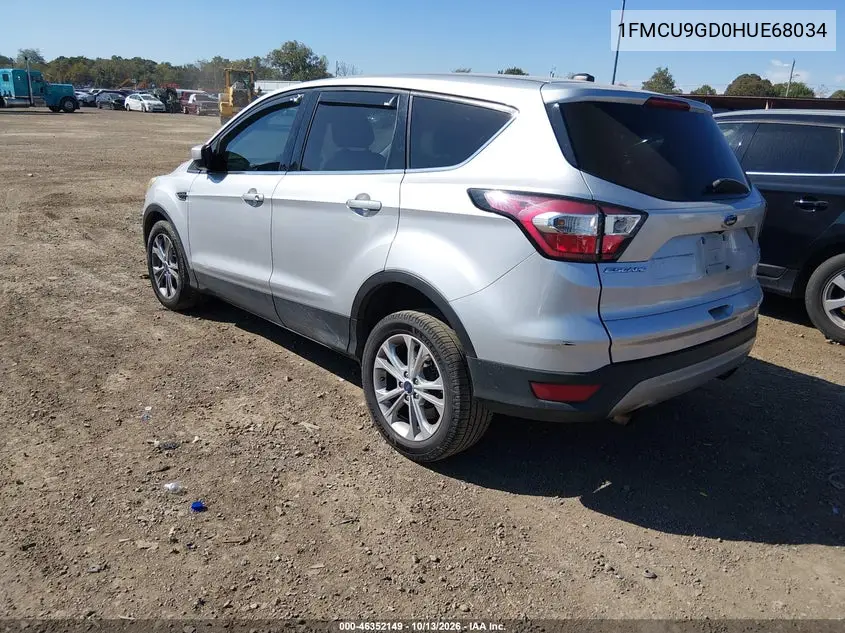 2017 FORD ESCAPE VIN 1FMCU9GD0HUE68034 — фото 3
