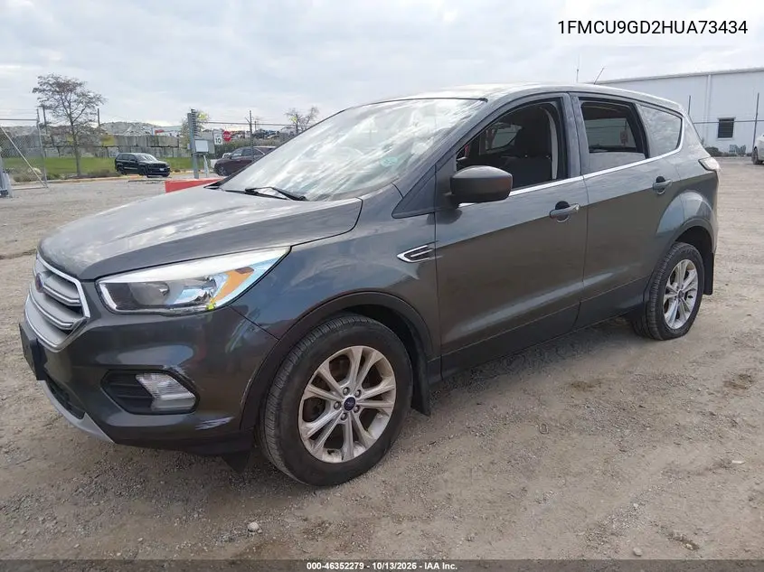 2017 FORD ESCAPE VIN 1FMCU9GD2HUA73434 — фото 2