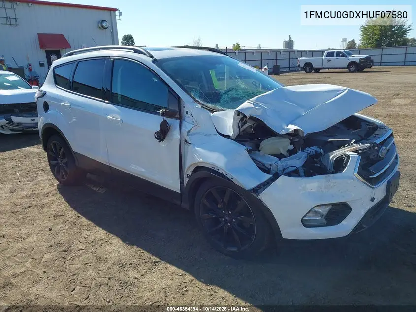 FORD ESCAPE 2017, VIN 1FMCU0GDXHUF07580