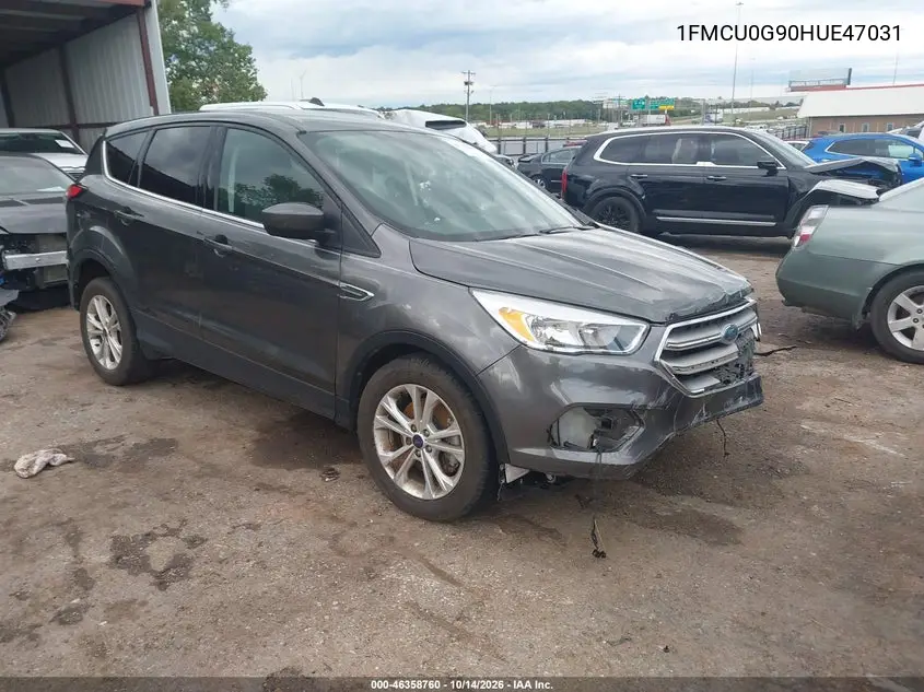 FORD ESCAPE 2017, VIN 1FMCU0G90HUE47031