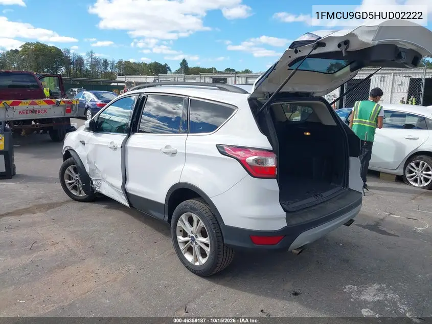 2017 FORD ESCAPE VIN 1FMCU9GD5HUD02222 — фото 3