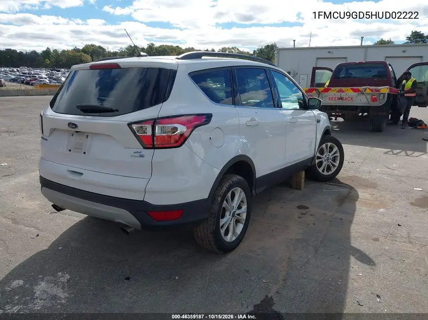 2017 FORD ESCAPE VIN 1FMCU9GD5HUD02222 — фото 4