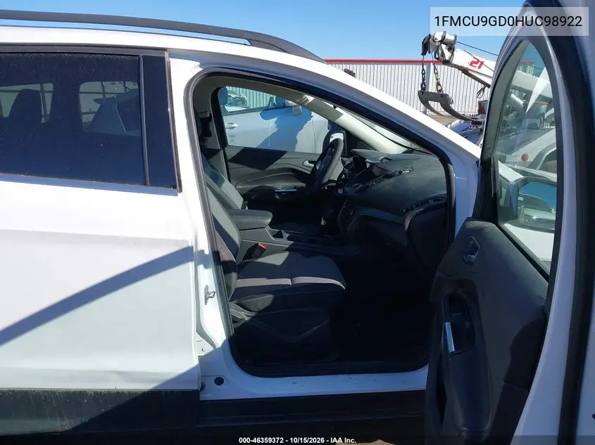 2017 FORD ESCAPE VIN 1FMCU9GD0HUC98922 — фото 5