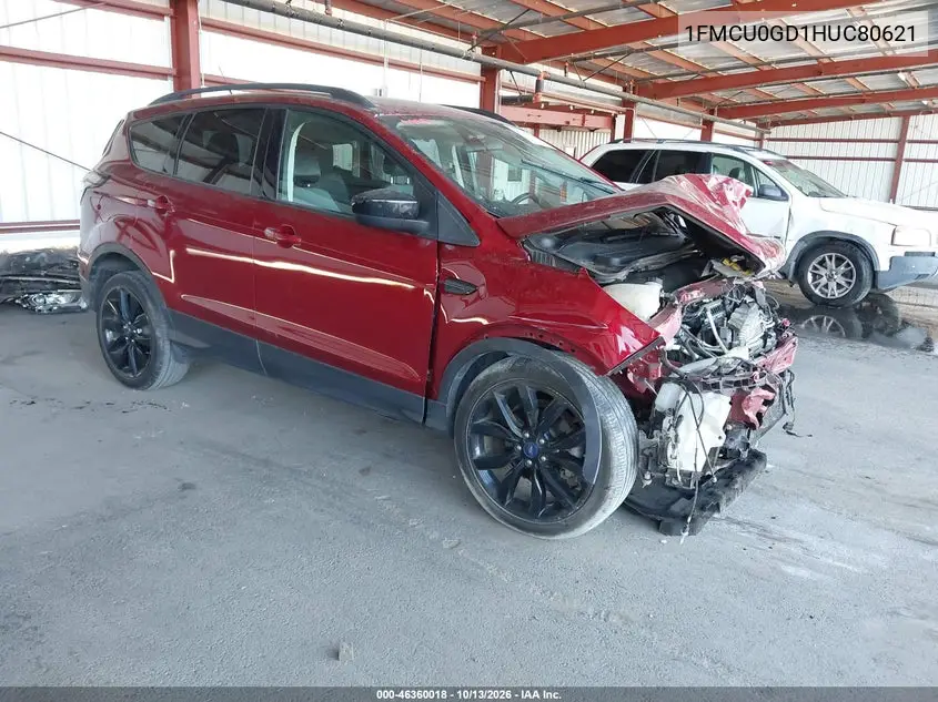 FORD ESCAPE 2017, VIN 1FMCU0GD1HUC80621