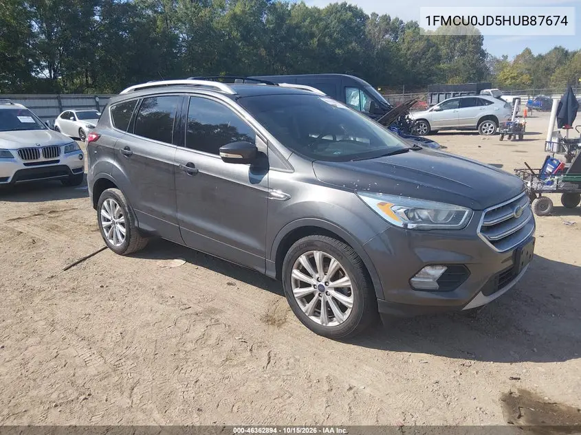 FORD ESCAPE 2017, VIN 1FMCU0JD5HUB87674