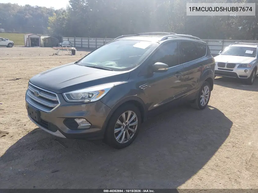 2017 FORD ESCAPE VIN 1FMCU0JD5HUB87674 — фото 2