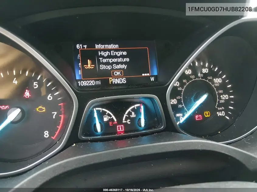 2017 FORD ESCAPE VIN 1FMCU0GD7HUB82208 — фото 7
