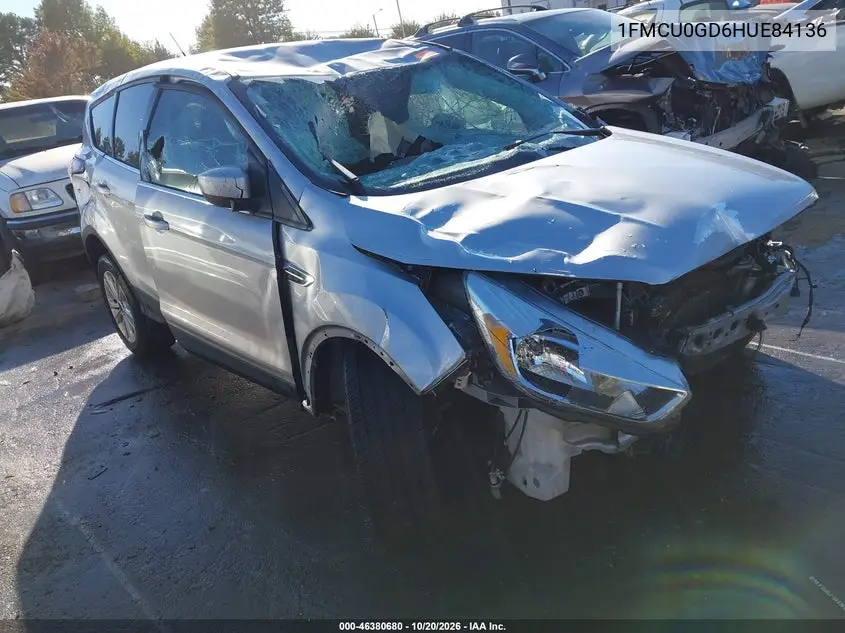 FORD ESCAPE 2017, VIN 1FMCU0GD6HUE84136