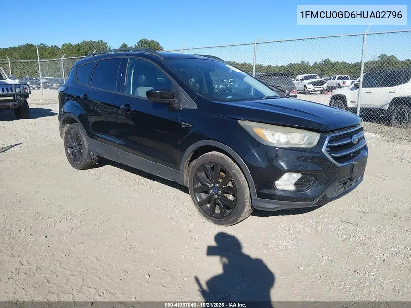 FORD ESCAPE 2017, VIN 1FMCU0GD6HUA02796