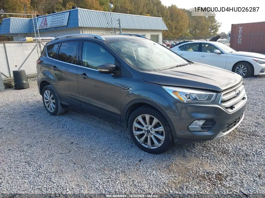 FORD ESCAPE 2017, VIN 1FMCU0JD4HUD26287
