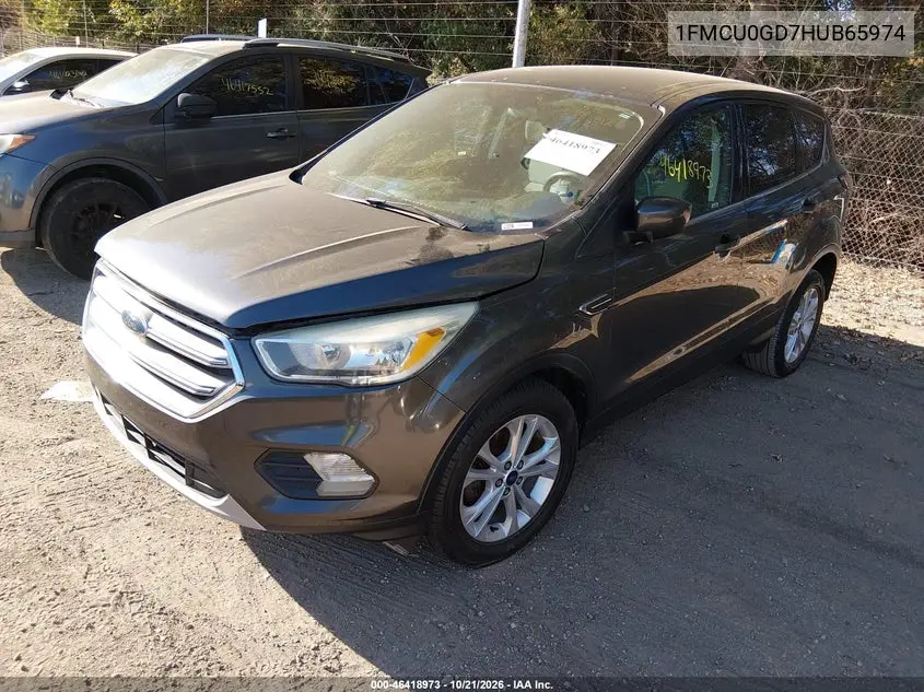 2017 FORD ESCAPE VIN 1FMCU0GD7HUB65974 — фото 2