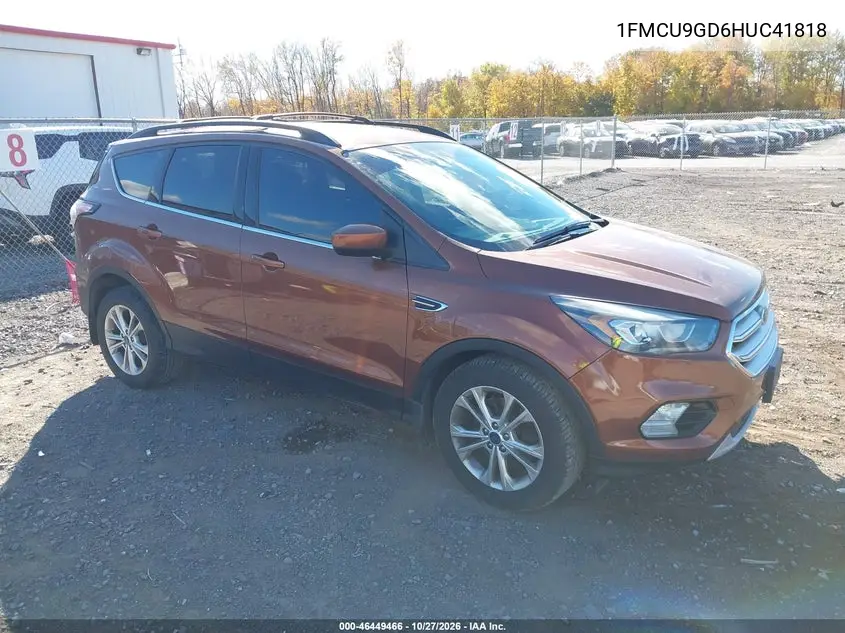 FORD ESCAPE 2017, VIN 1FMCU9GD6HUC41818