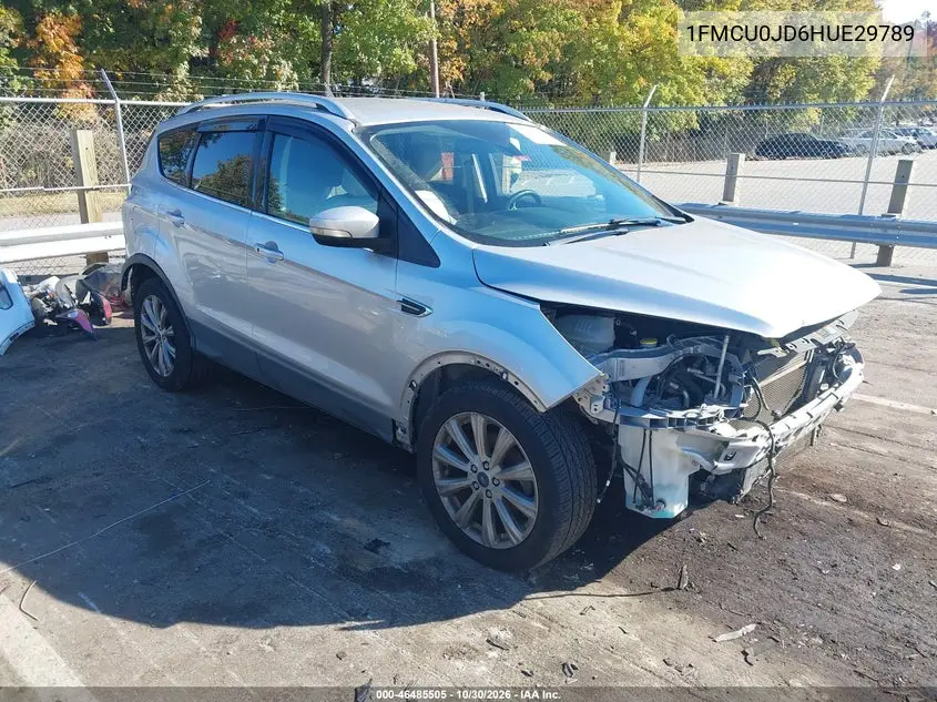 FORD ESCAPE 2017, VIN 1FMCU0JD6HUE29789