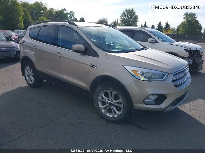 FORD ESCAPE 2018, VIN 1FMCU9HDXJUB32346