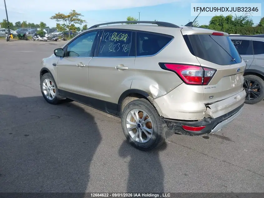 2018 FORD ESCAPE VIN 1FMCU9HDXJUB32346 — фото 3