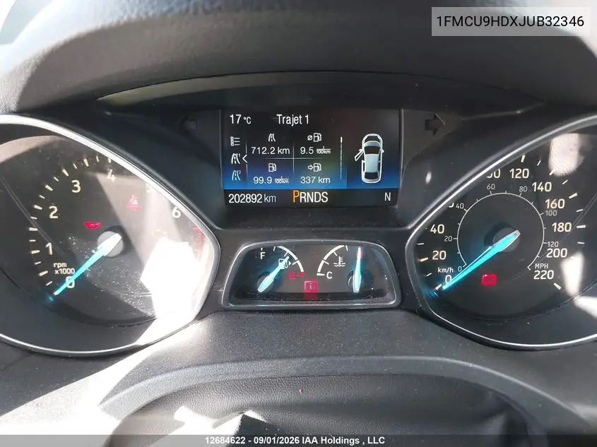 2018 FORD ESCAPE VIN 1FMCU9HDXJUB32346 — фото 7