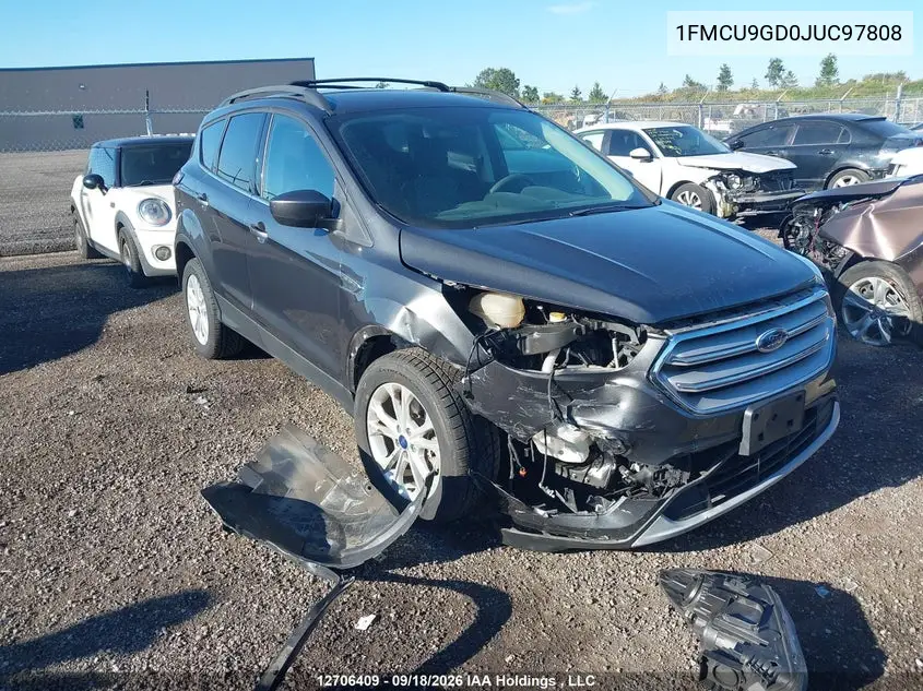 FORD ESCAPE 2018, VIN 1FMCU9GD0JUC97808