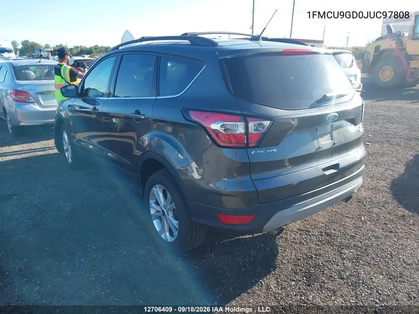 2018 FORD ESCAPE VIN 1FMCU9GD0JUC97808 — фото 3