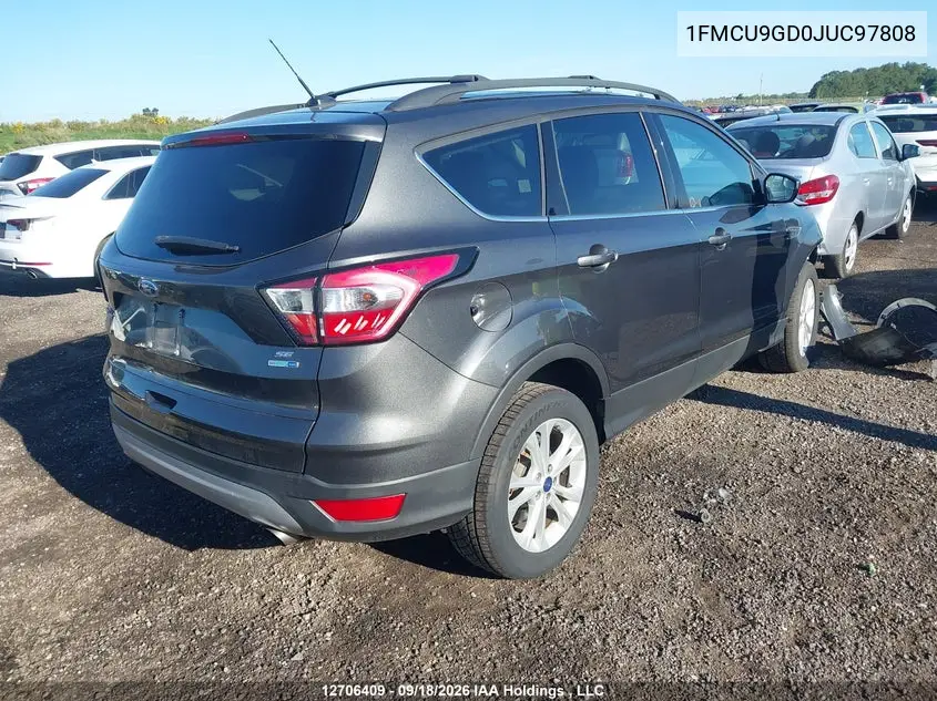 2018 FORD ESCAPE VIN 1FMCU9GD0JUC97808 — фото 4