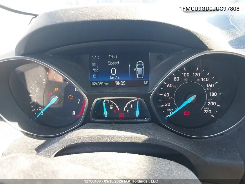 2018 FORD ESCAPE VIN 1FMCU9GD0JUC97808 — фото 7