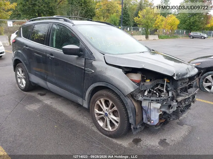 FORD ESCAPE 2018, VIN 1FMCU0GD3JUD09722