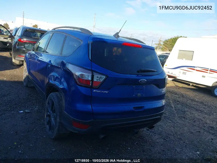 2018 FORD ESCAPE VIN 1FMCU9GD6JUC92452 — фото 16