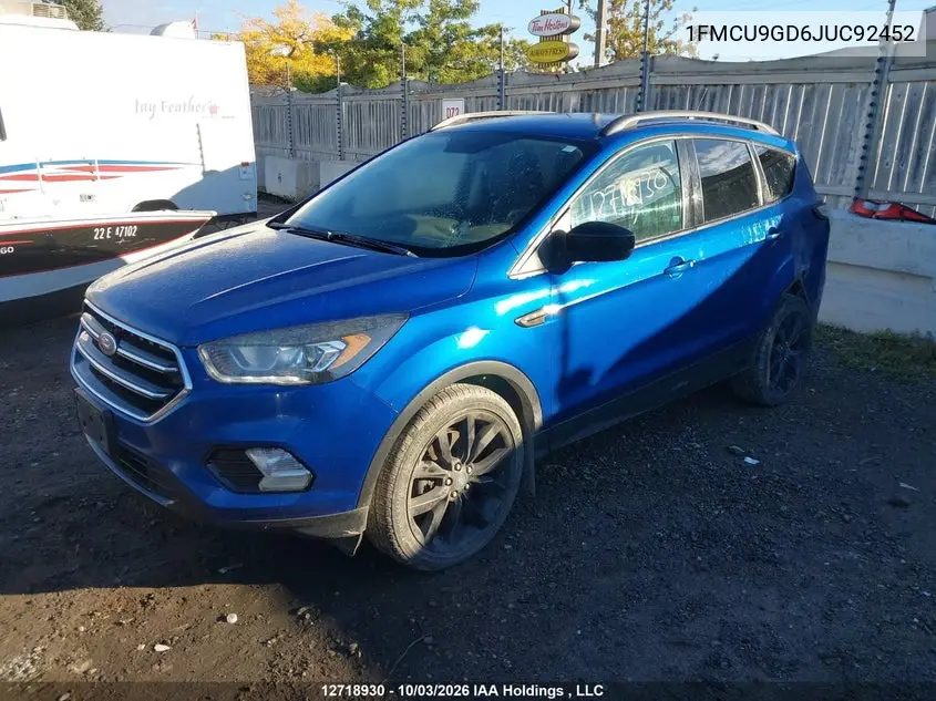 2018 FORD ESCAPE VIN 1FMCU9GD6JUC92452 — фото 4