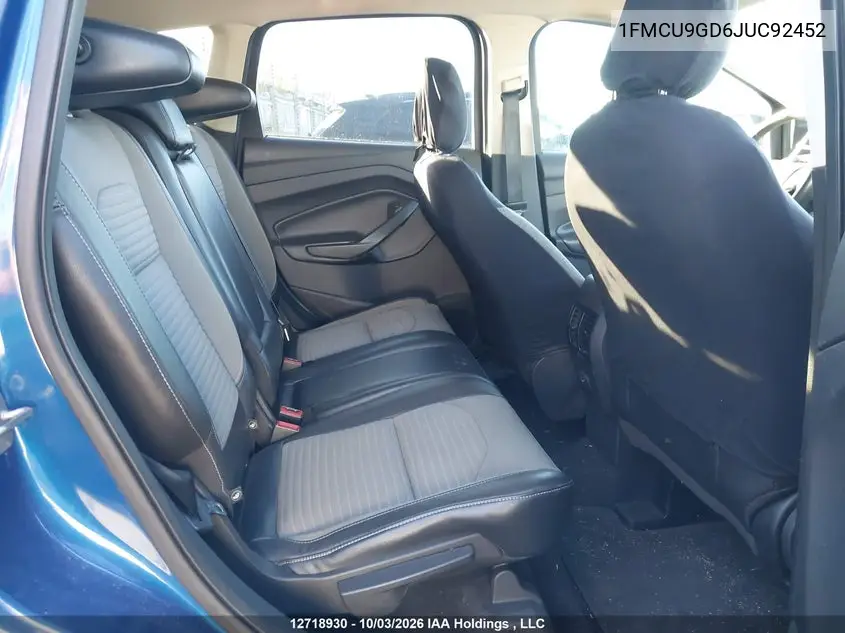 2018 FORD ESCAPE VIN 1FMCU9GD6JUC92452 — фото 8