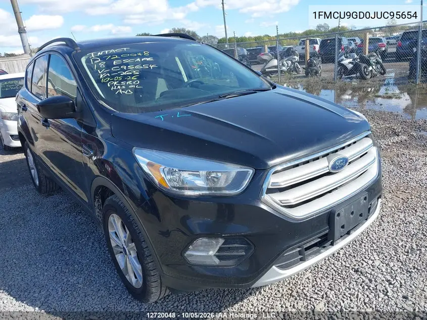 FORD ESCAPE 2018, VIN 1FMCU9GD0JUC95654