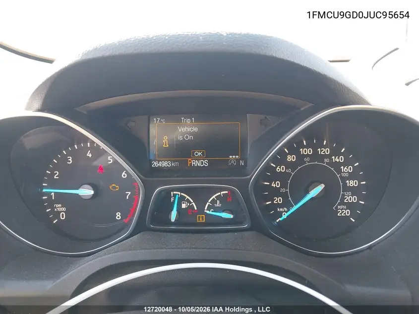 2018 FORD ESCAPE VIN 1FMCU9GD0JUC95654 — фото 7