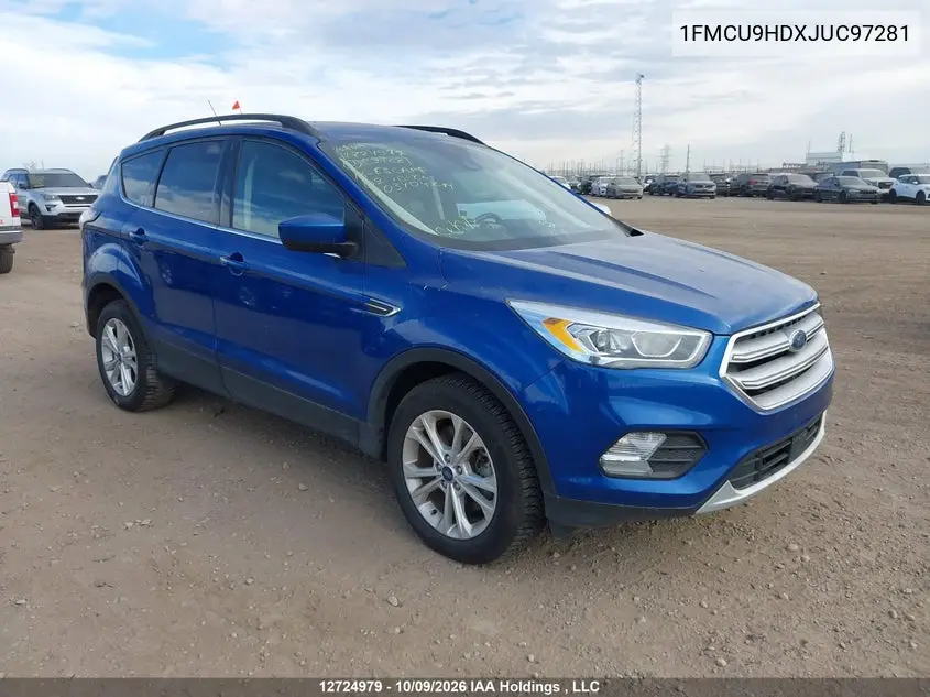 FORD ESCAPE 2018, VIN 1FMCU9HDXJUC97281